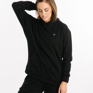 Zyia Active Black Relaxation Pocket Hoodie Medium